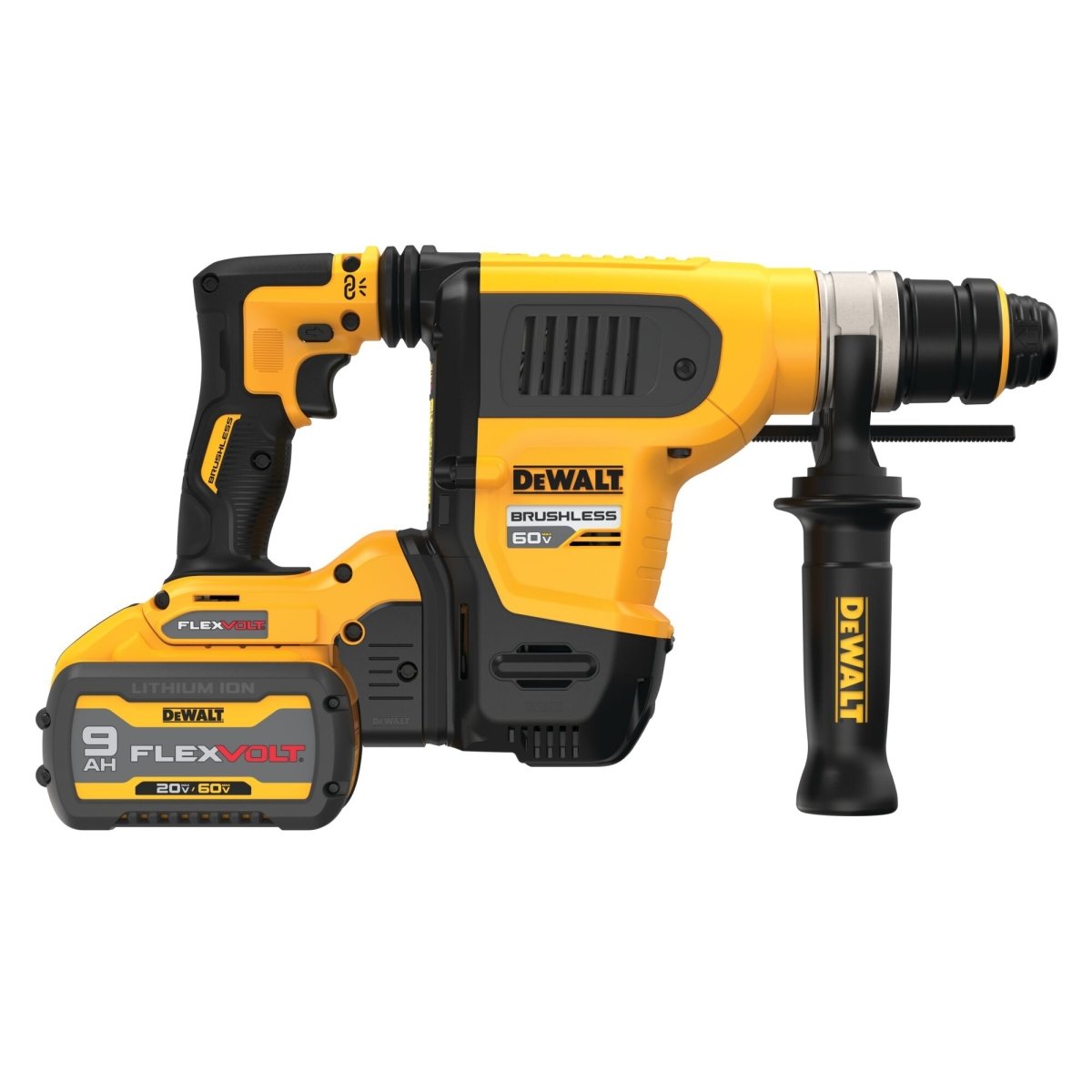 Dewalt 60V Max* 1 - 1/4 In. Brushless Cordless Sds Plus Rotary Hammer Kit - AAA Industrial Supply