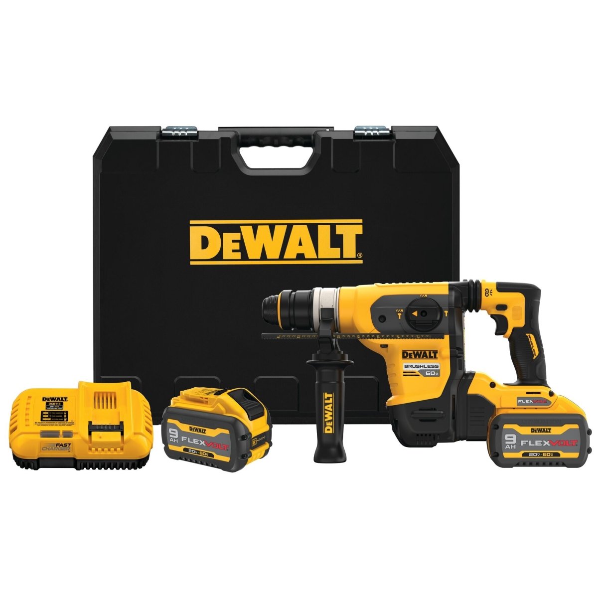 Dewalt 60V Max* 1 - 1/4 In. Brushless Cordless Sds Plus Rotary Hammer Kit - AAA Industrial Supply