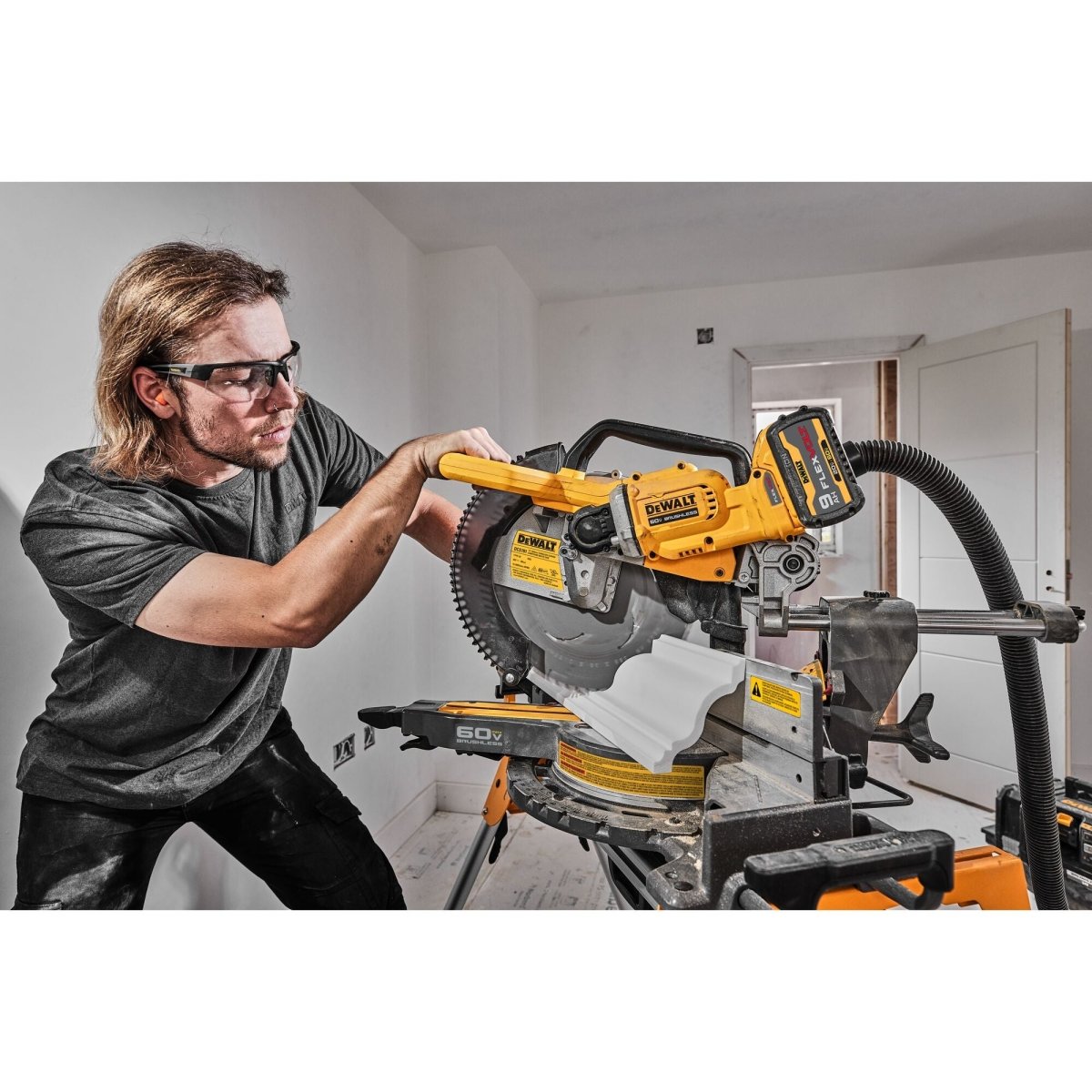 Dewalt 60V Max* Brushless Cordless 12 In. Double Bevel Sliding Miter Saw (Tool Only) - AAA Industrial Supply