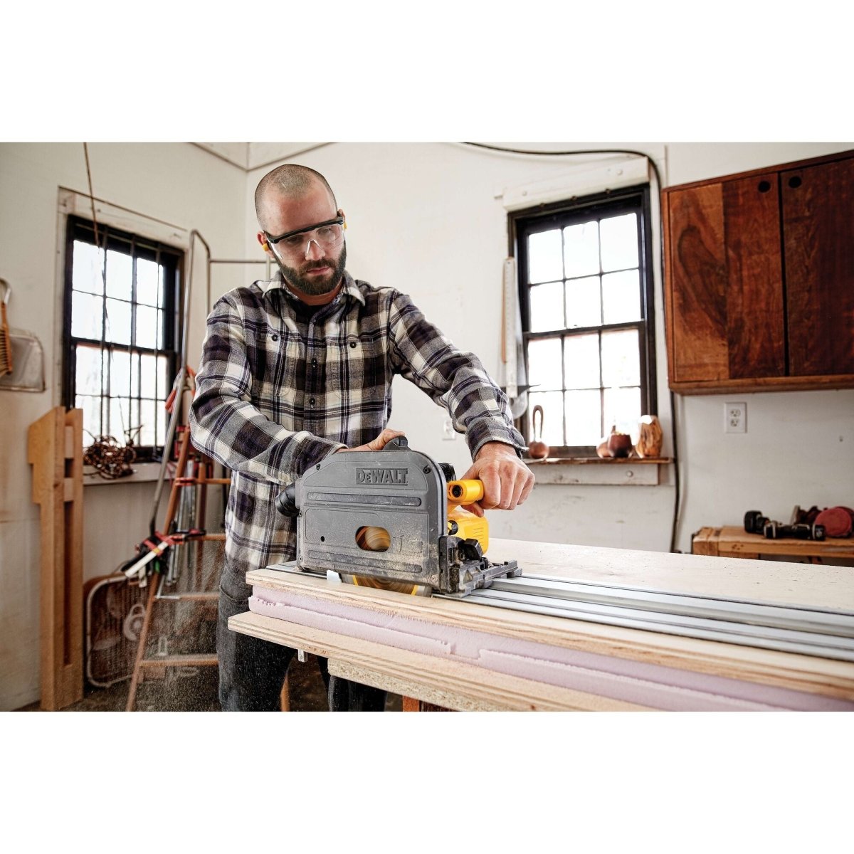 Dewalt 60V Max Circular Saw, 6 - 1/2 - Inch, Cordless Tracksaw, Tool Only - AAA Industrial Supply