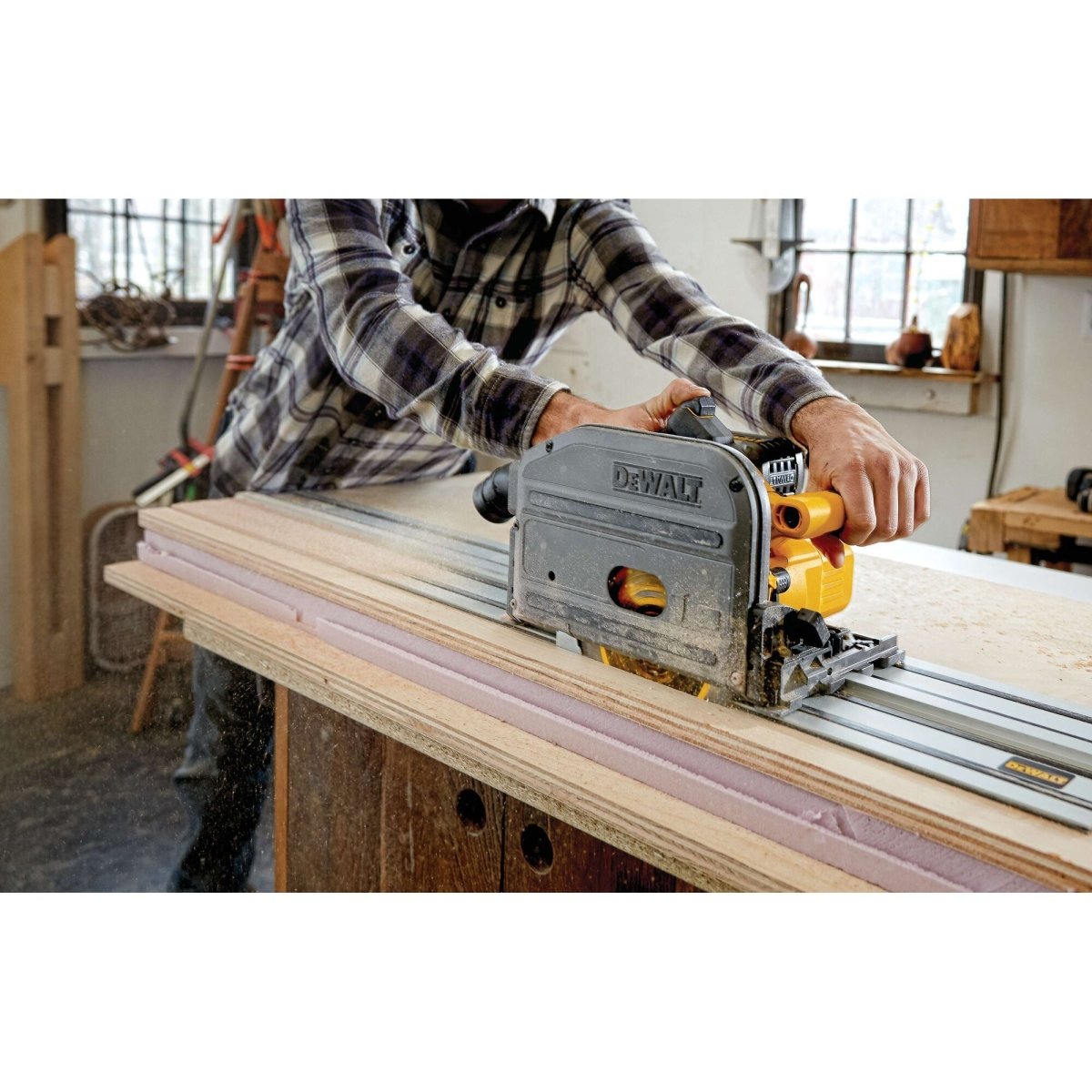Dewalt 60V Max Circular Saw, 6 - 1/2 - Inch, Cordless Tracksaw, Tool Only - AAA Industrial Supply