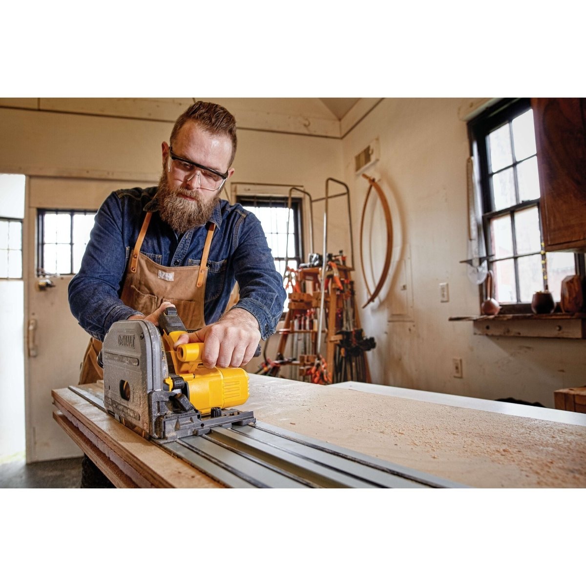Dewalt 60V Max Circular Saw, 6 - 1/2 - Inch, Cordless Tracksaw, Tool Only - AAA Industrial Supply