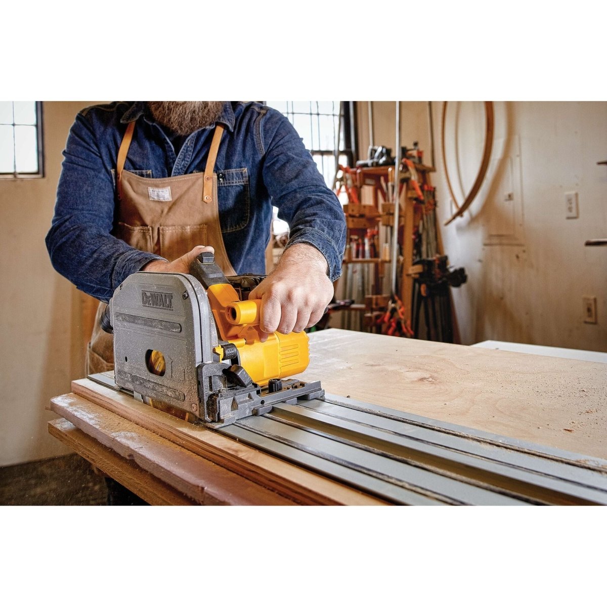 Dewalt 60V Max Circular Saw, 6 - 1/2 - Inch, Cordless Tracksaw, Tool Only - AAA Industrial Supply