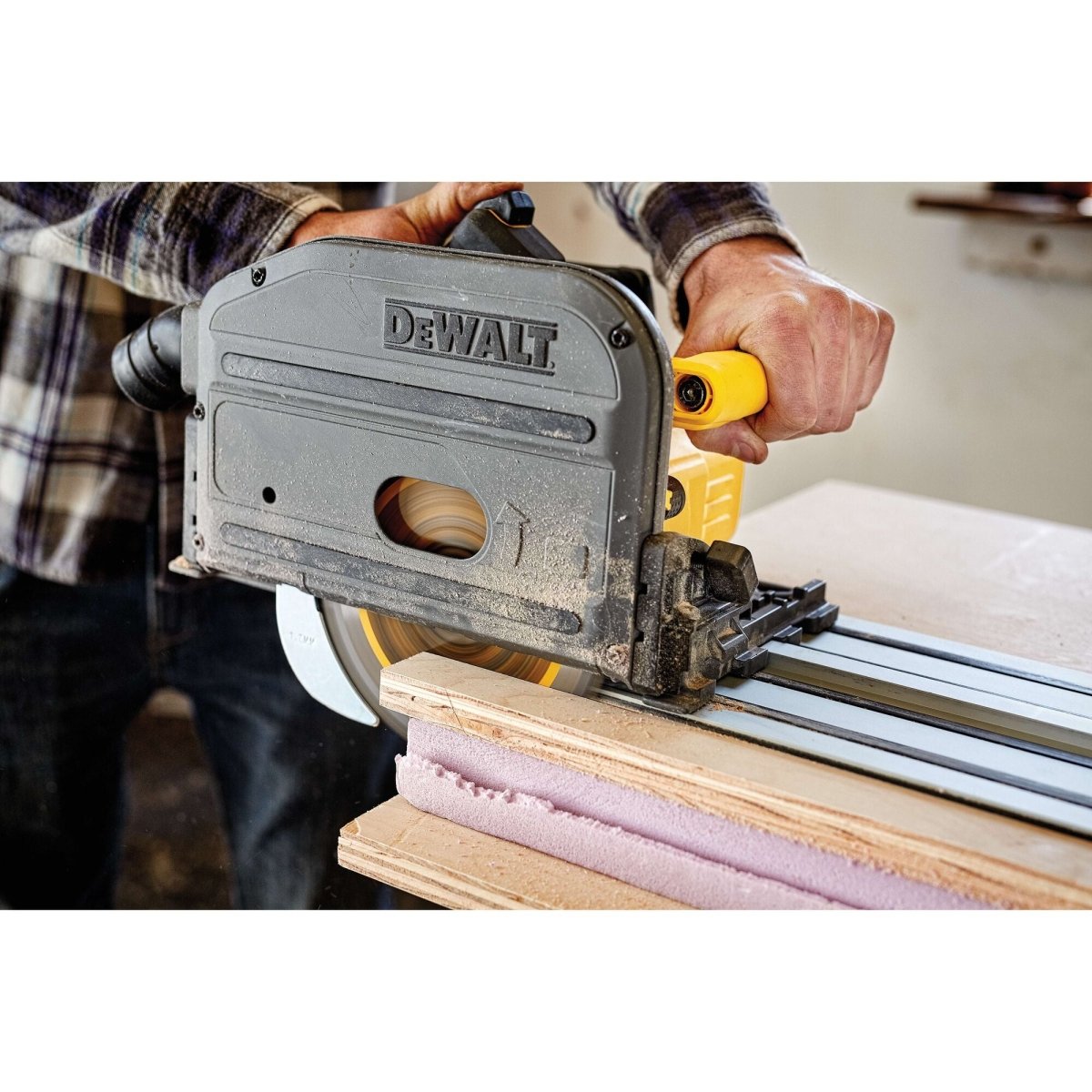 Dewalt 60V Max Circular Saw, 6 - 1/2 - Inch, Cordless Tracksaw, Tool Only - AAA Industrial Supply