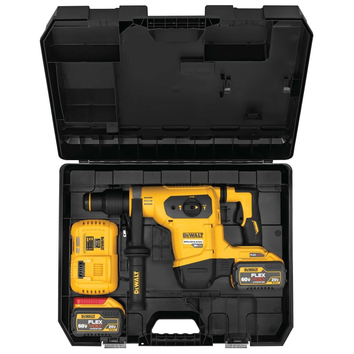 Dewalt 60V Max* Xtreme Cordless Brushless 1 - 9/16 In Sds Max Rotary Hammer Drill Kit (2) Flexvolt Lithium Ion Batteries With Charger - AAA Industrial Supply