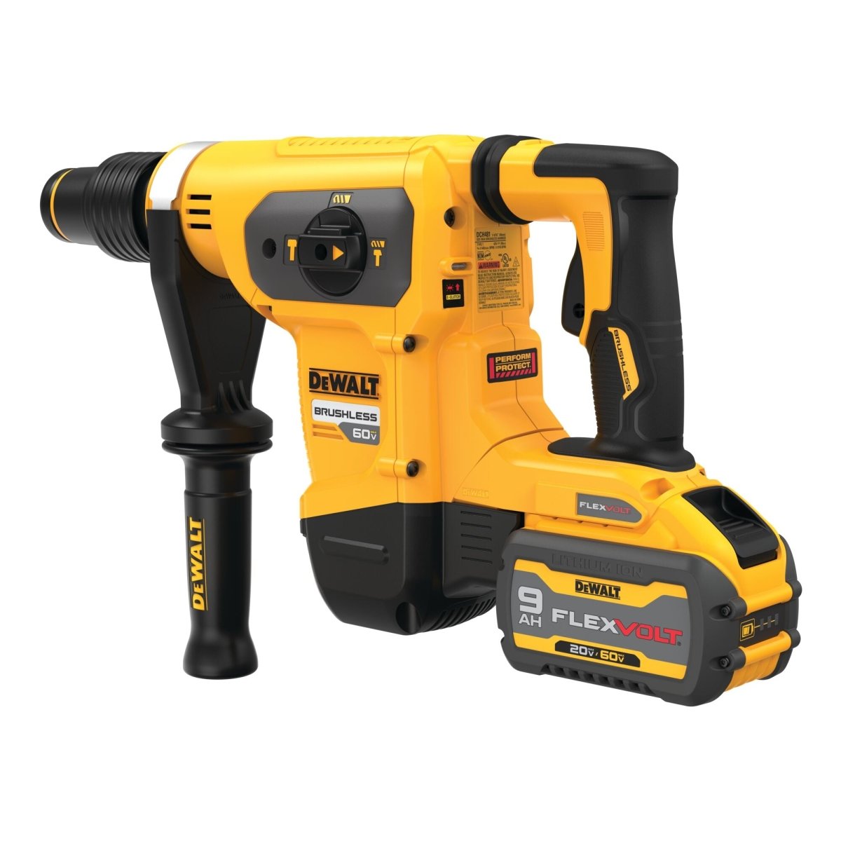 Dewalt 60V Max* Xtreme Cordless Brushless 1 - 9/16 In Sds Max Rotary Hammer Drill Kit (2) Flexvolt Lithium Ion Batteries With Charger - AAA Industrial Supply