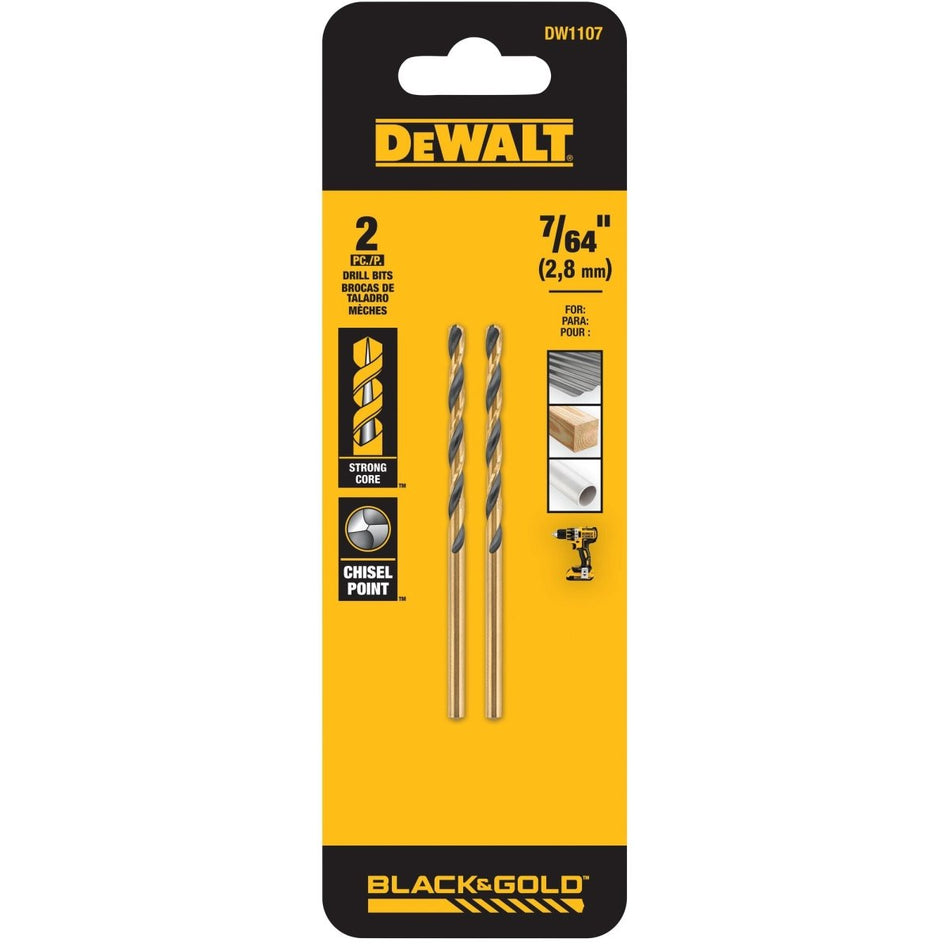 Dewalt 7/64In Drill Bit (2 Pk) Dw1107 - AAA Industrial Supply