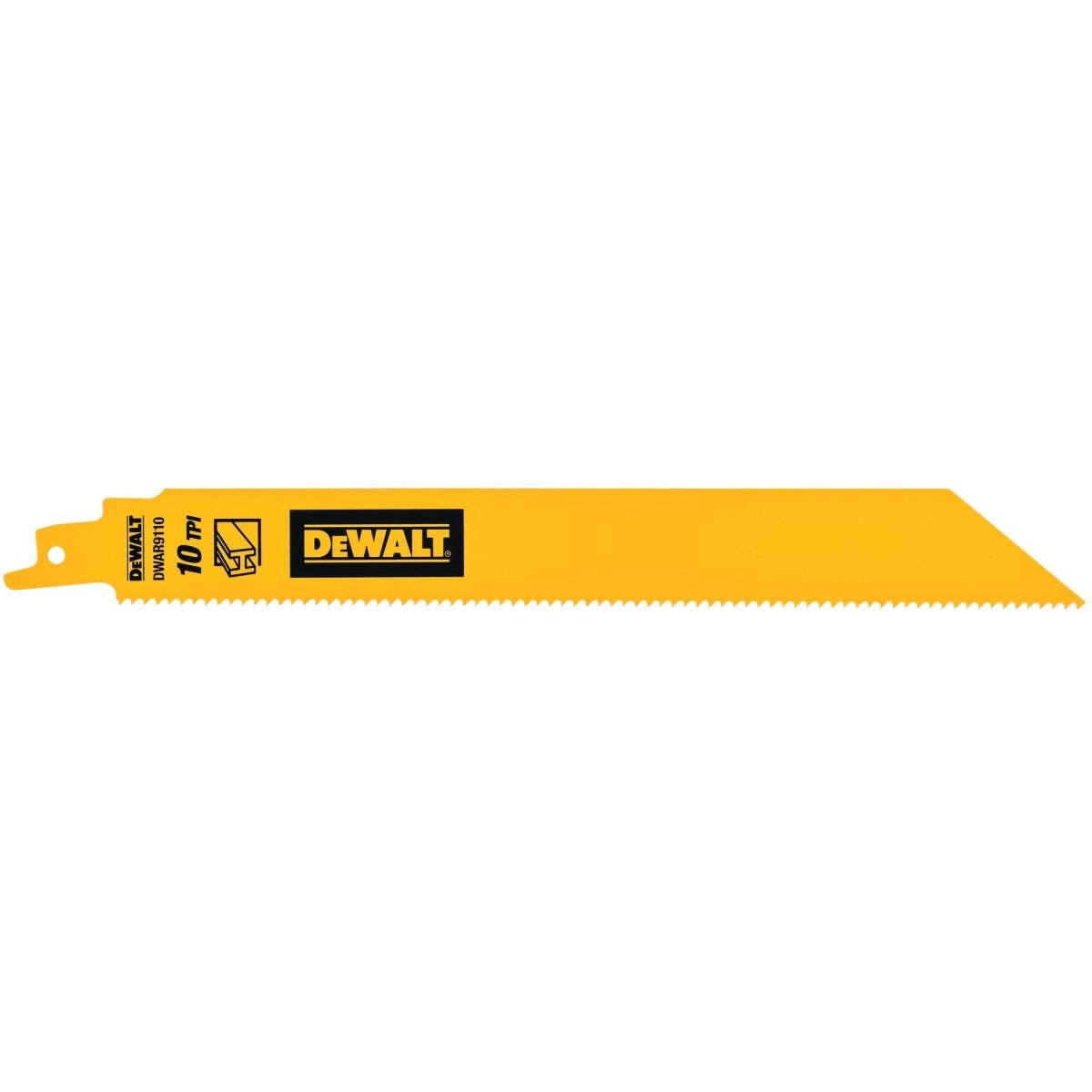 Dewalt 9 In Bi - Metal Reciprocating Saw Blade 10 Tpi (5 Pack) - AAA Industrial Supply