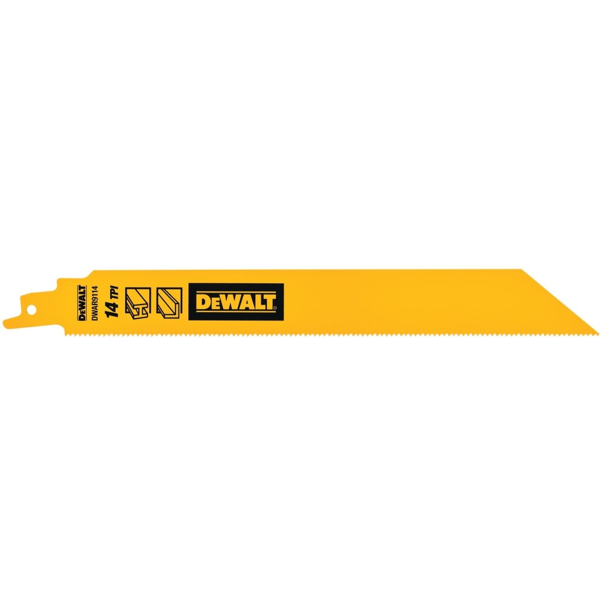 Dewalt 9 In Bi - Metal Reciprocating Saw Blade 14 Tpi (5 Pack) - AAA Industrial Supply