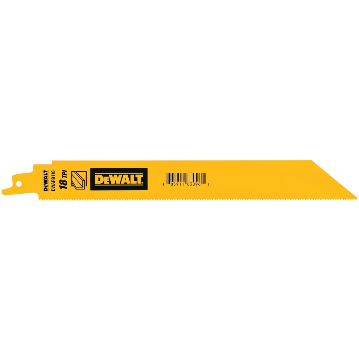 Dewalt 9 In Bi - Metal Reciprocating Saw Blade 18 Tpi (5 Pack) - AAA Industrial Supply