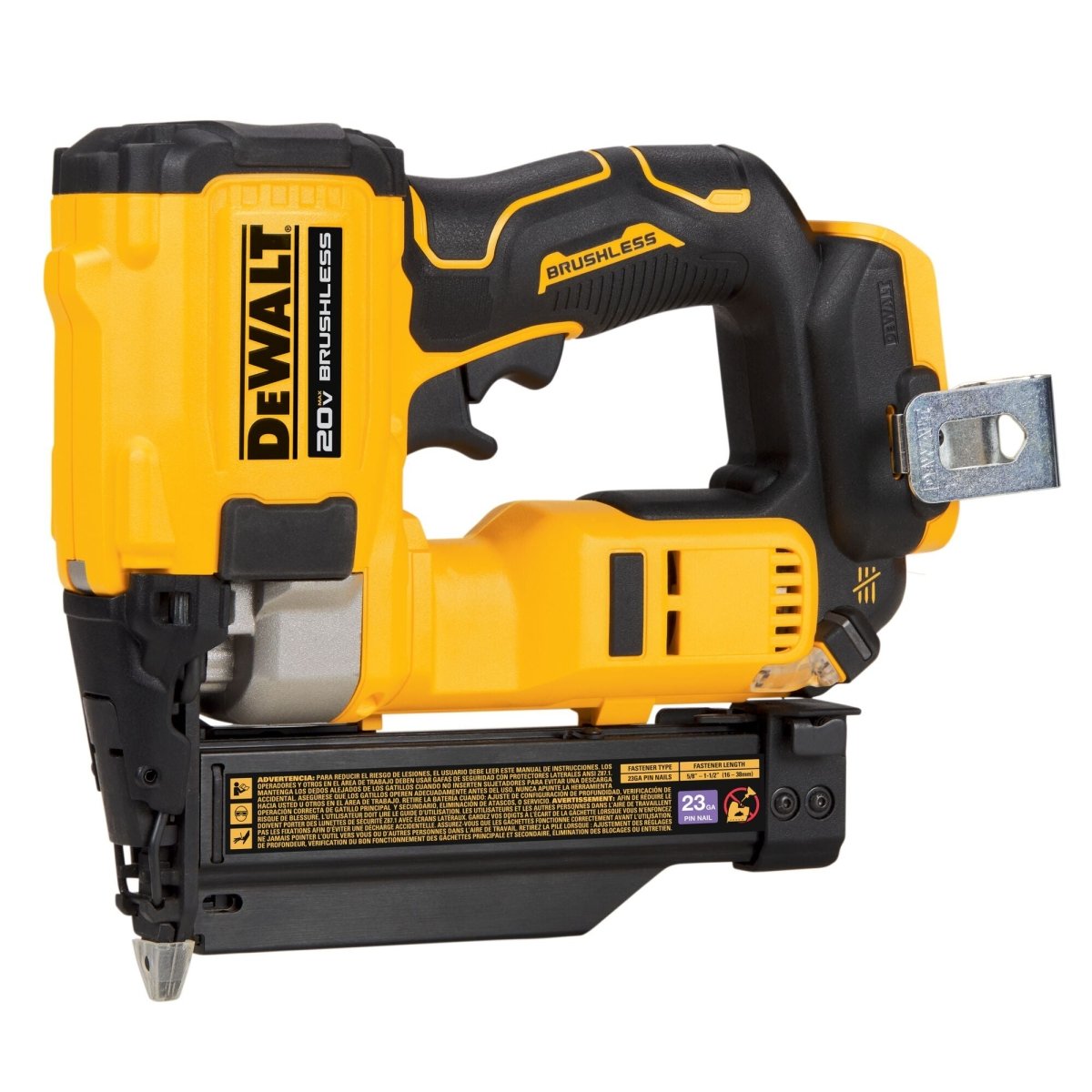 Dewalt Atomic Compact Series 20V Max* Brushless Cordless 23 Ga. Pin Nailer (Tool Only) - AAA Industrial Supply