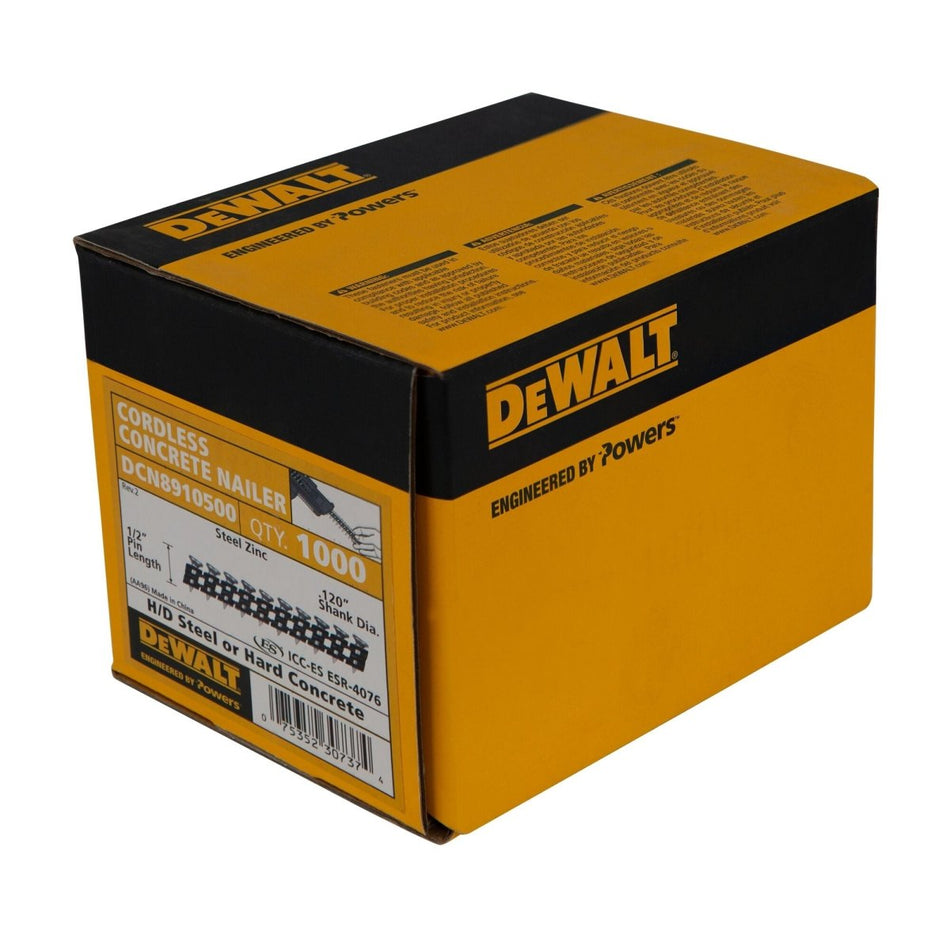 Dewalt Ccn Steel Fastening Pins, 1/2" X .120" - AAA Industrial Supply