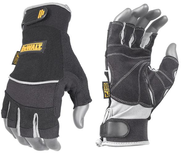 DeWalt DPG230 Gloves Fingerless Technicians Synthetic Leather - AAA Industrial Supply