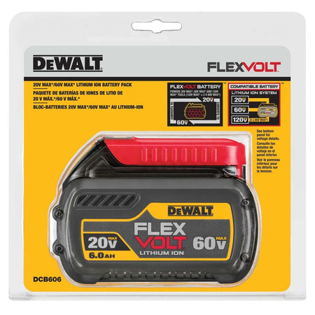 Dewalt Flexvolt 20V/60V Max* Battery, 6.0 - Ah - AAA Industrial Supply