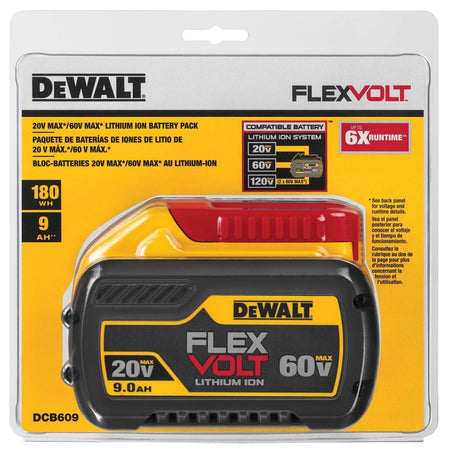 Dewalt Flexvolt 20V/60V Max* Battery, 9.0 - Ah - AAA Industrial Supply