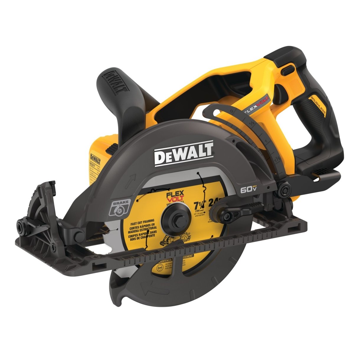 Dewalt Flexvolt 60V Max* 7 - 1/4 In. Cordless Worm Drive Style Saw (Tool Only) - AAA Industrial Supply