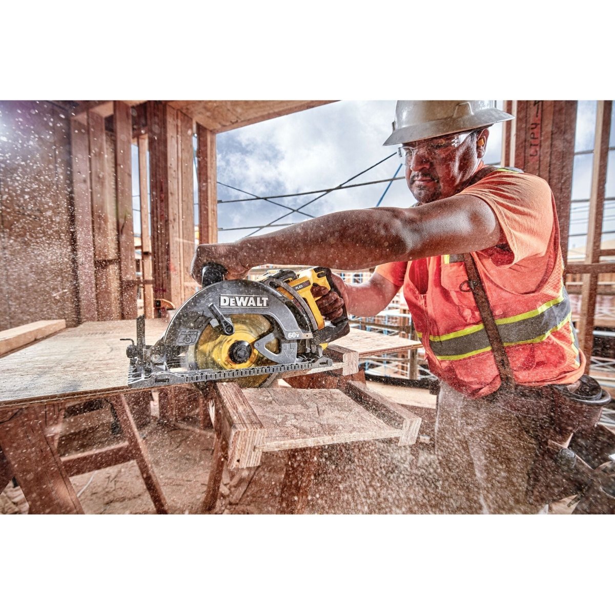 Dewalt Flexvolt 60V Max* 7 - 1/4 In. Cordless Worm Drive Style Saw (Tool Only) - AAA Industrial Supply