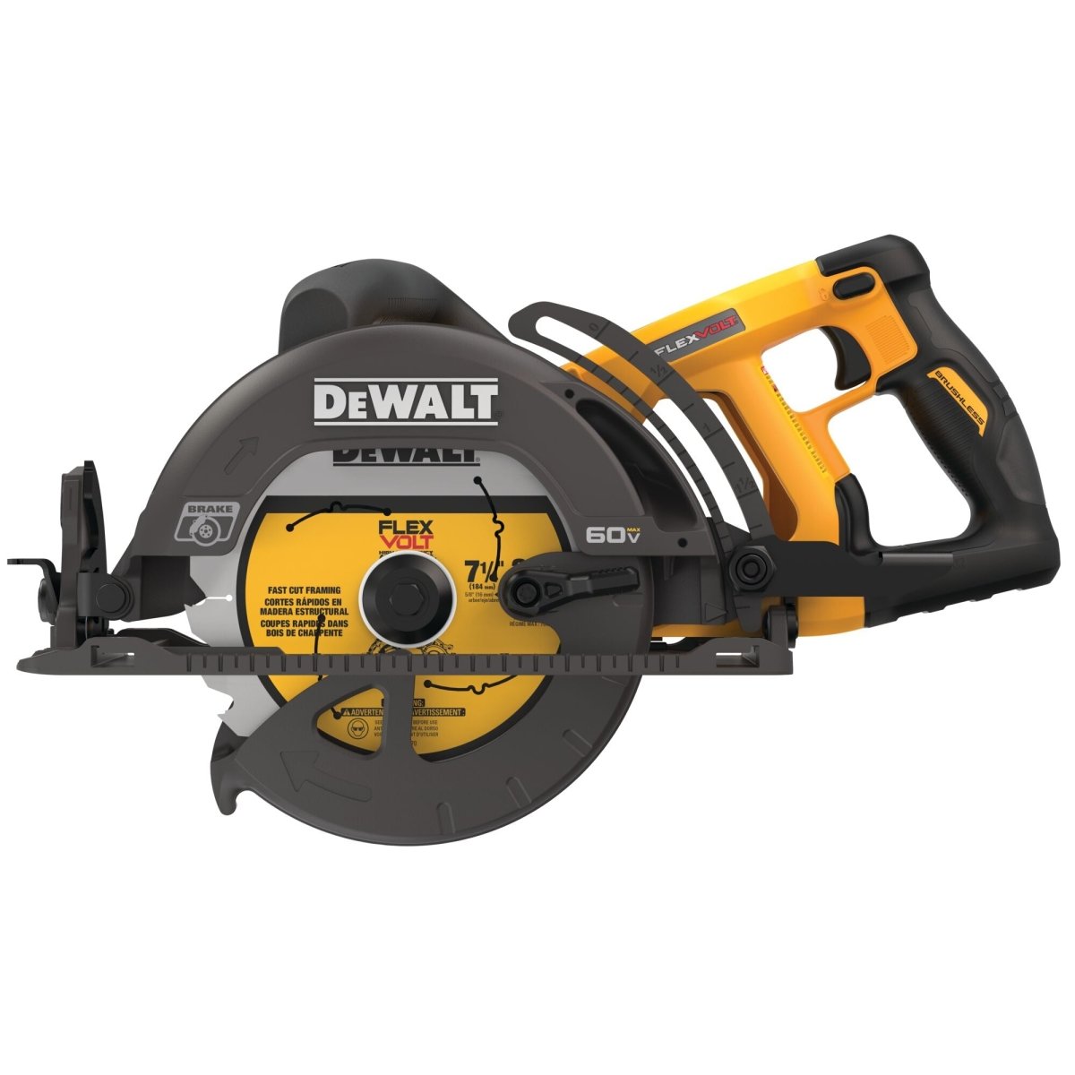 Dewalt Flexvolt 60V Max* 7 - 1/4 In. Cordless Worm Drive Style Saw (Tool Only) - AAA Industrial Supply