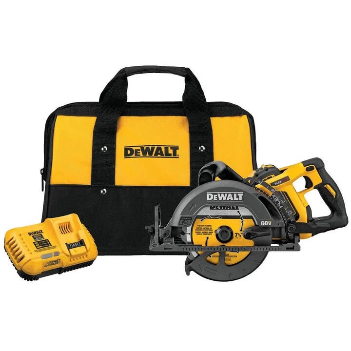 DEWALT FLEXVOLT 60V MAX 7-1/4 Worm Drive Style Saw (9.0Ah Battery) Kit - AAA Industrial Supply