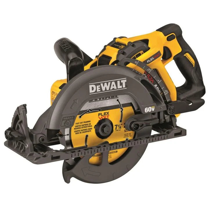 DEWALT FLEXVOLT 60V MAX 7-1/4 Worm Drive Style Saw (9.0Ah Battery) Kit