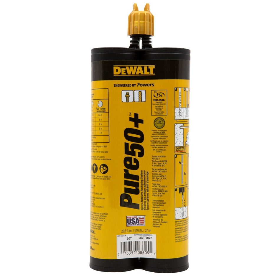 Dewalt Pure50+ 20.5 Oz (610Ml) 1 - 1 Qty: 12 - AAA Industrial Supply