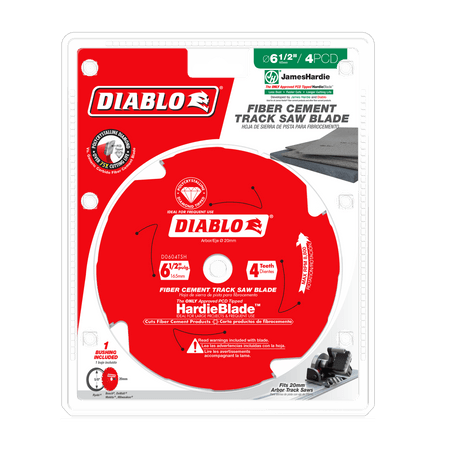 Diablo 6 - 1/2" 4 - Teeth Track Saw Blade for JamesHardie™ and Fiber Cement - AAA Industrial Supply