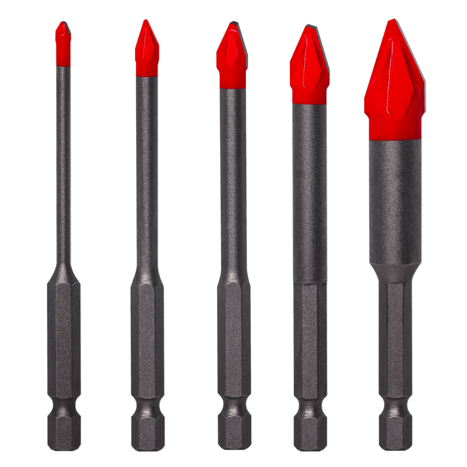 Diablo Hard Tile & Stone Carbide Tipped Drill Bit Set (5 - pc) - AAA Industrial Supply