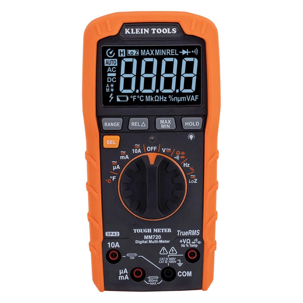 Digital Multimeter, TRMS Auto - Ranging, 1000V, Temp, Low Impedance - AAA Industrial Supply