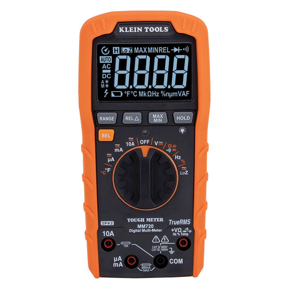 Digital Multimeter, TRMS Auto - Ranging, 1000V, Temp, Low Impedance - AAA Industrial Supply