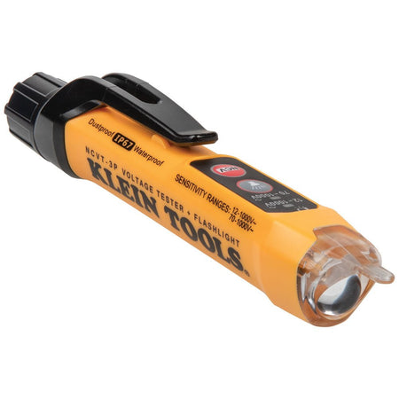 Dual Range Non - Contact Voltage Tester with Flashlight, 12 to 1000V AC - AAA Industrial Supply