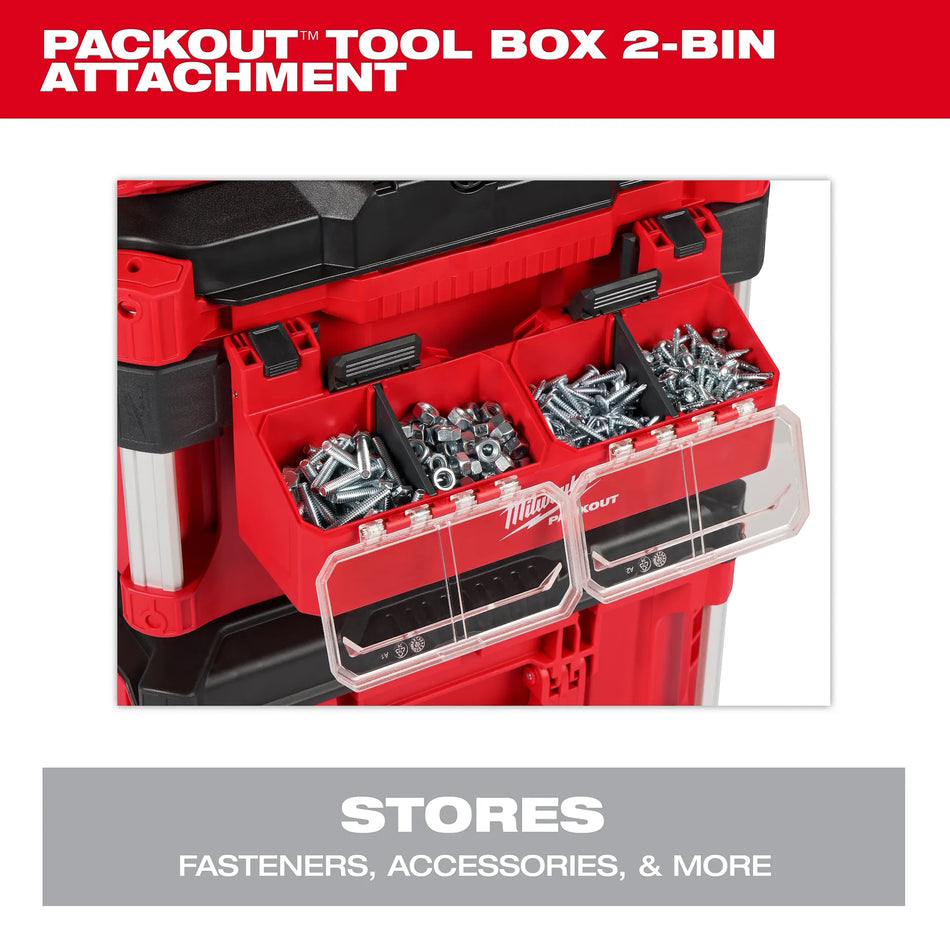 PACKOUT™ Tool Box 2-Bin Attachment