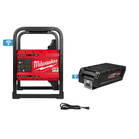 Milwaukee MX FUEL™ CARRY-ON™ 3600W/1800W Power Supply and Charger with MX FUEL™ REDLITHIUM™ FORGE™ HD12.0