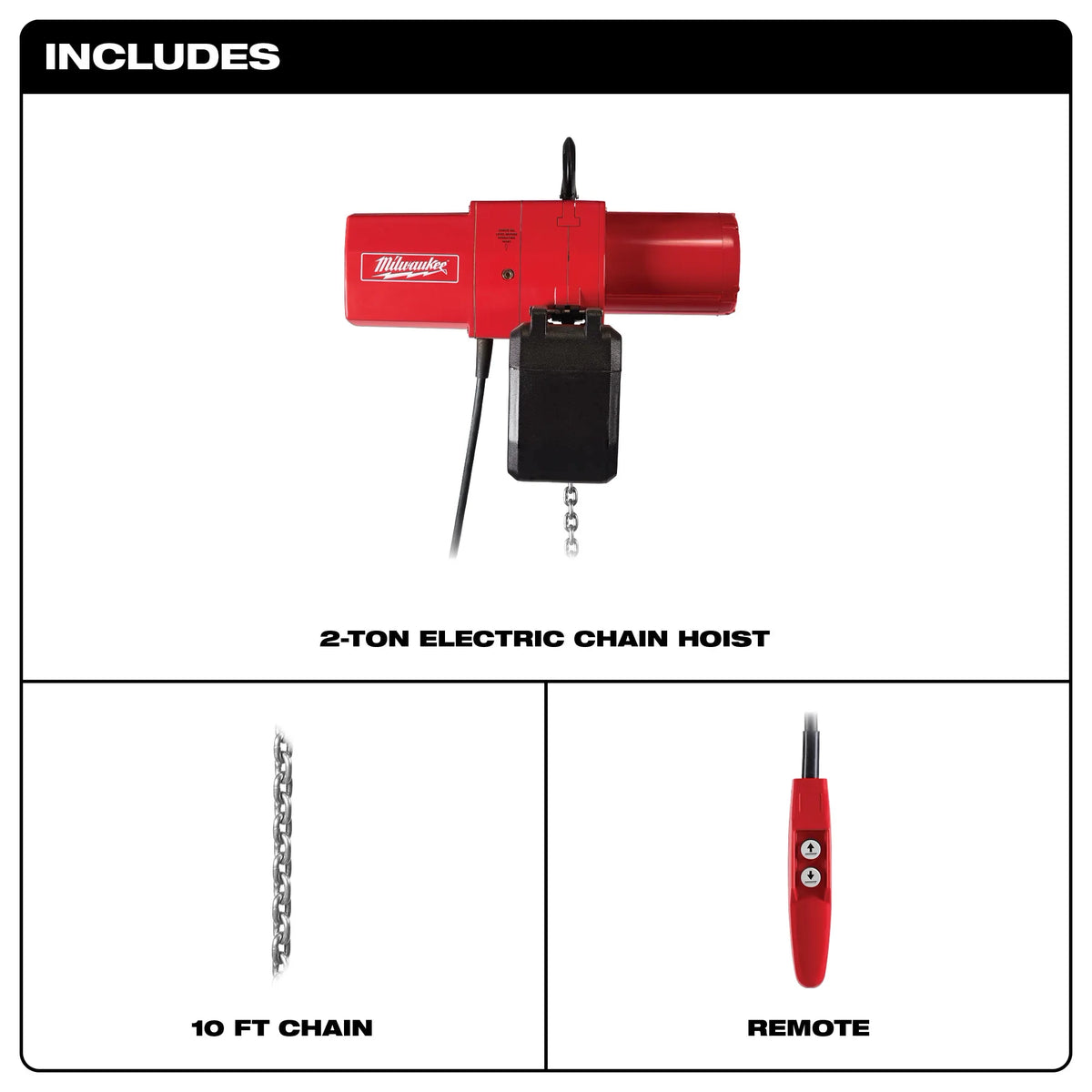 Milwaukee 2 Ton Electric Chain Hoist