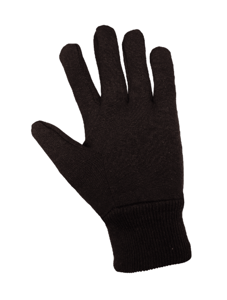 Economy Dark Brown Jersey Gloves 12 Pack - C70BJ - AAA Industrial Supply