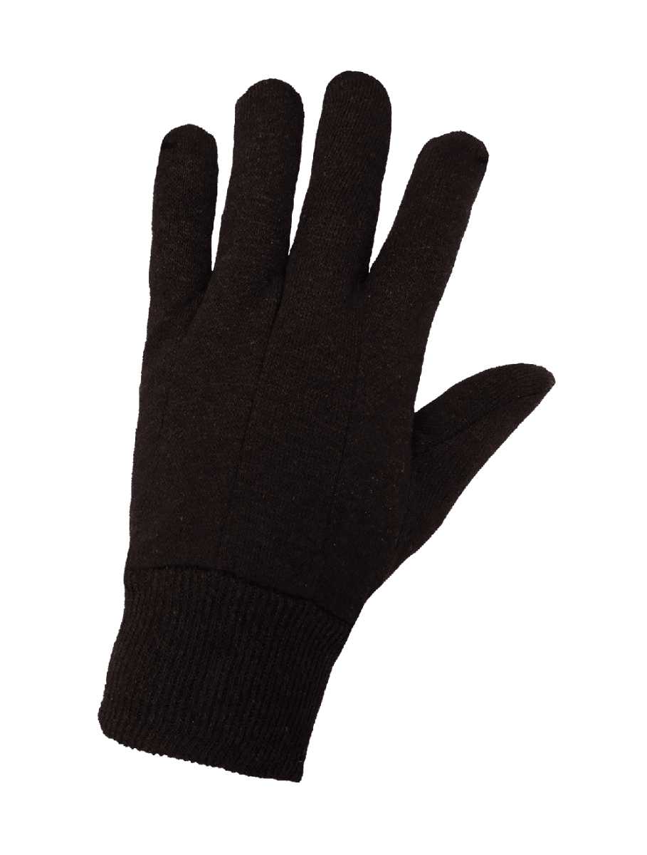 Economy Dark Brown Jersey Gloves 12 Pack - C70BJ - AAA Industrial Supply