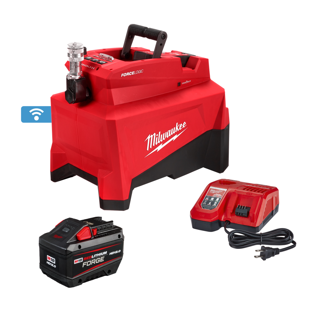 Milwaukee M18™ FORCE LOGIC™ 10,000psi Hydraulic Pump Kit