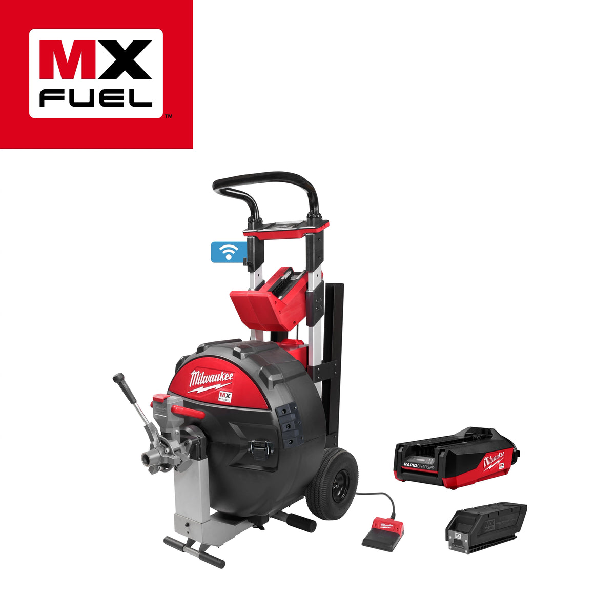 Milwaukee MX FUEL™ Sewer Drum Machine for 5/8“ - ¾“ Cable Kit