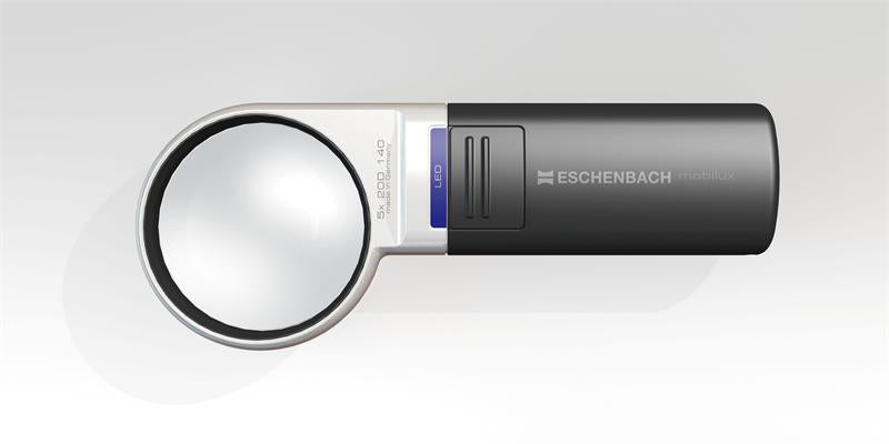 Eschenbach 1511 - 5 Hand Held Illuminated Magnifier Mobilux LED 5x - AAA Industrial Supply