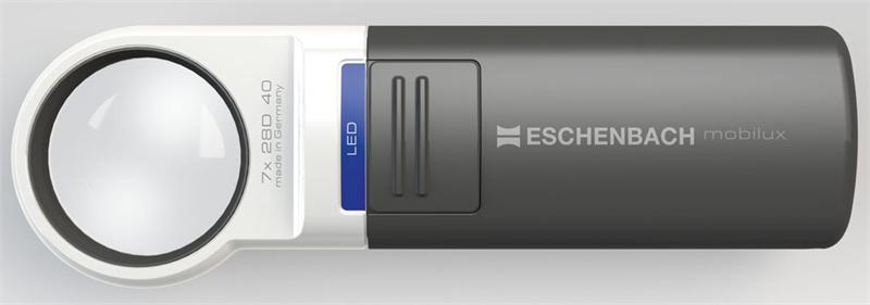Eschenbach 1511 - 7 Hand Held Illuminated Magnifier Mobilux LED 7x - AAA Industrial Supply