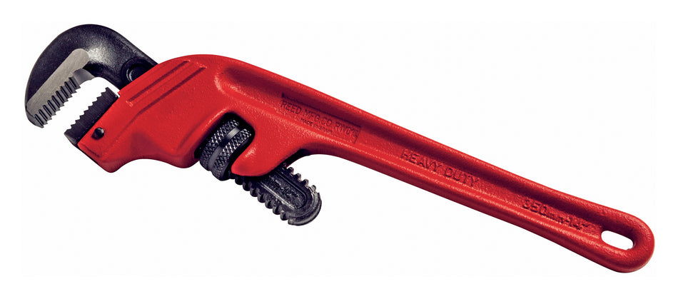 Heavy-Duty Offset Pipe Wrench, 14 in OAL, 1/4 to 2 in Jaw