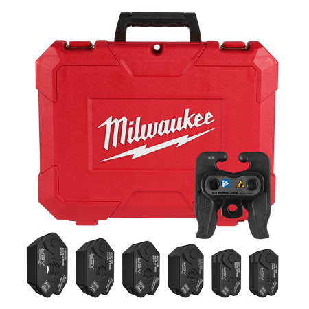 Milwaukee 1/4" - 7/8" Streamline® ACR Pivoting Press Ring Kit for M12™ FORCE LOGIC™ Press Tool