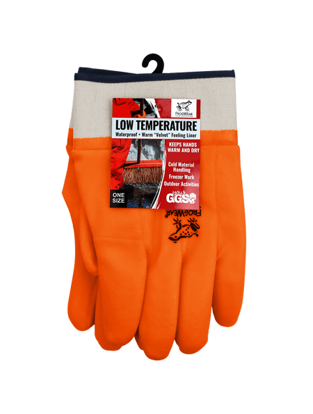 FrogWear® Cold Protection High - Visibility Insulated Double - Coated PVC Waterproof Chemical Gloves with Cut, Abrasion, and Puncture Resistance - 880 - SC - AAA Industrial Supply