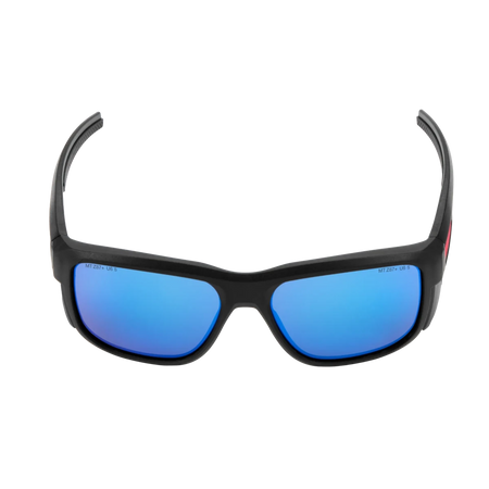 Full Frame Safety Glasses with Removable Side Shields – Blue Mirrored Anti-Scratch Lenses - AAA Industrial Supply