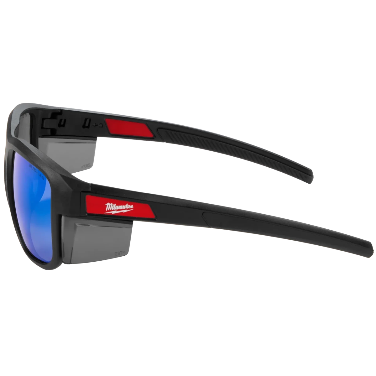 Full Frame Safety Glasses with Removable Side Shields – Blue Mirrored Anti-Scratch Lenses - AAA Industrial Supply