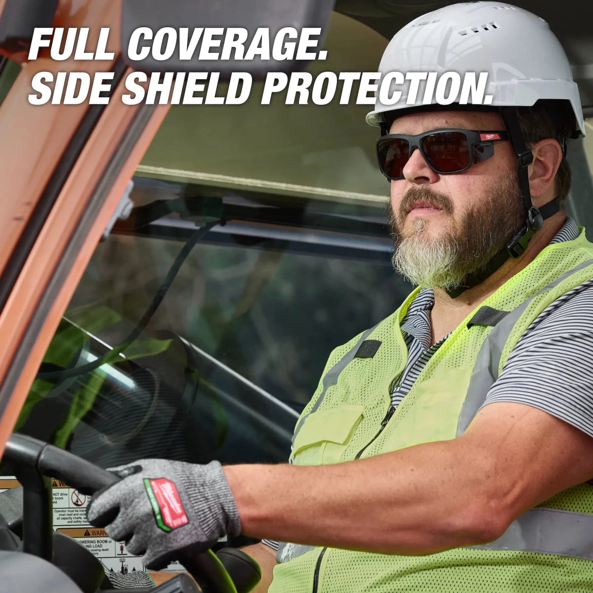 Full Frame Safety Glasses with Removable Side Shields – Brown Anti-Scratch Lenses - AAA Industrial Supply