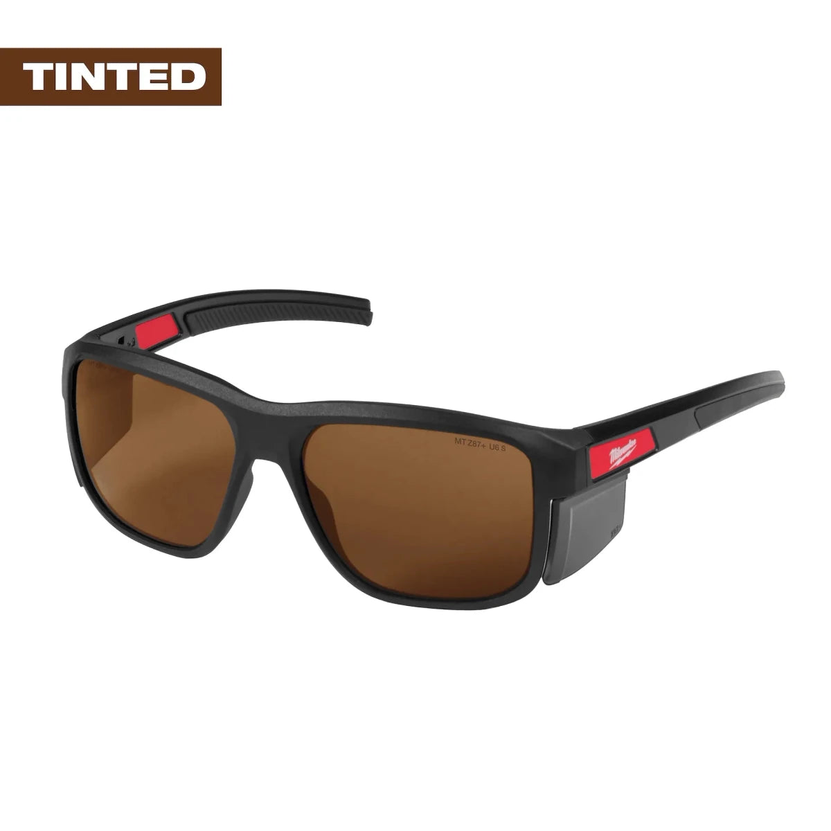 Full Frame Safety Glasses with Removable Side Shields – Brown Anti-Scratch Lenses - AAA Industrial Supply