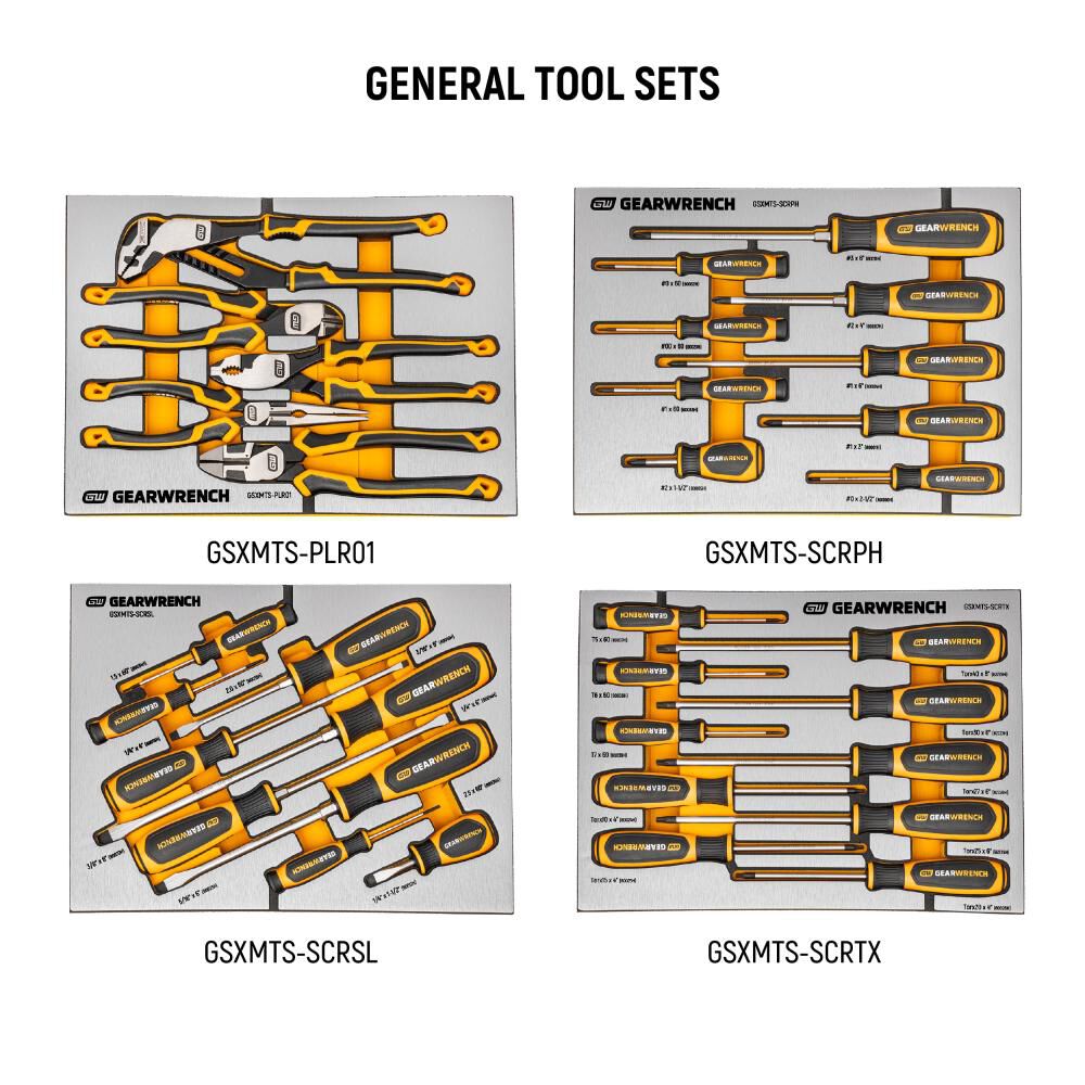 GEARWRENCH 1024 Piece MEGAMOD Master Mechanics Tool Set in Premium Modular Foam Trays with Tool Storage - AAA Industrial Supply