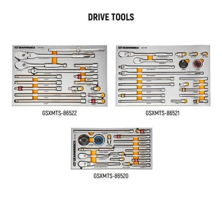GEARWRENCH 1268 Piece MEGAMOD Master Mechanics Tool Set in Premium Modular Foam Trays with Tool Storage - AAA Industrial Supply