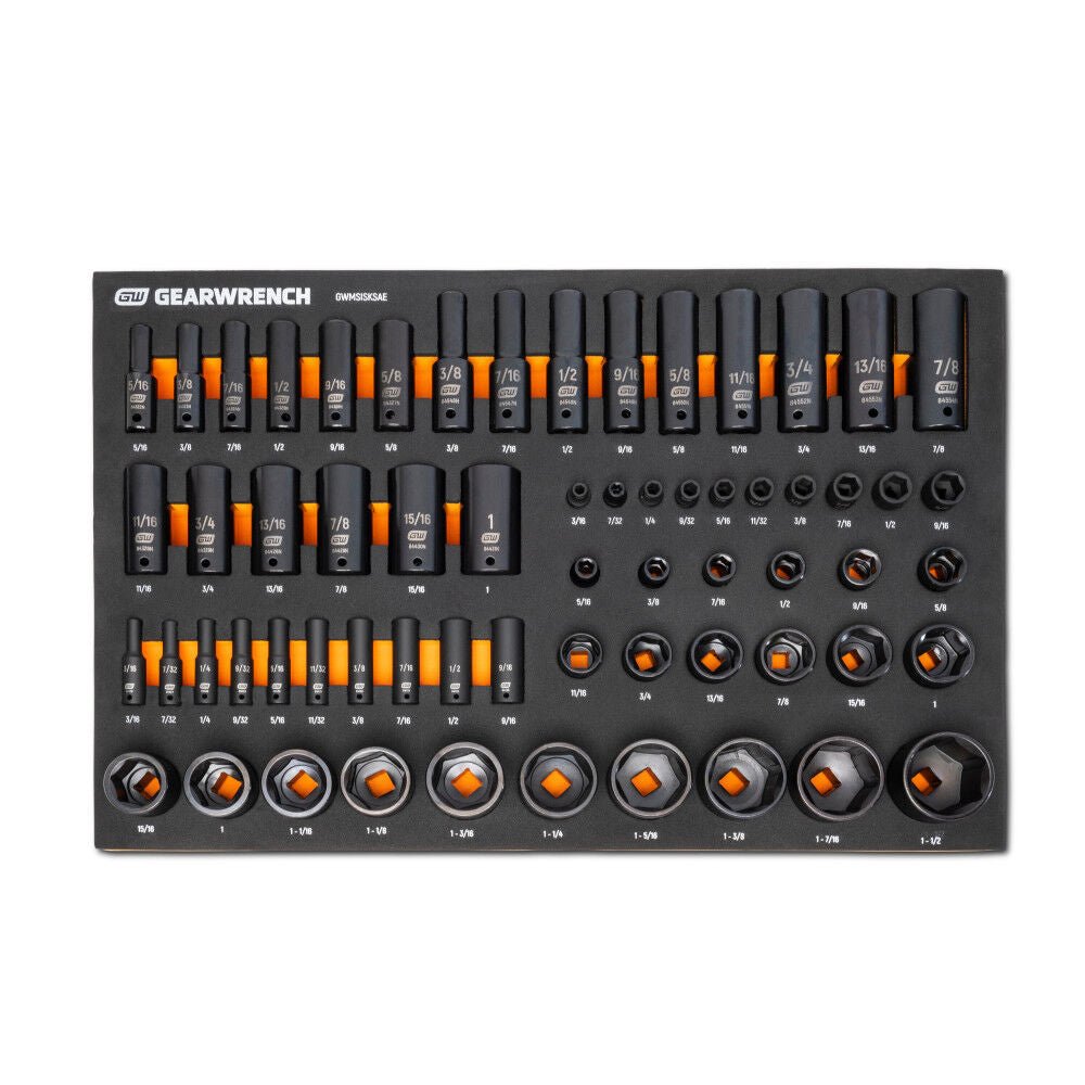 GEARWRENCH 247 Piece MEGAMOD Mechanics Tool Set in Modular Foam Trays With Storage Unit - AAA Industrial Supply