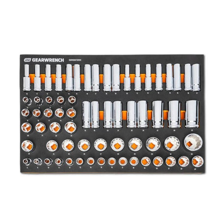 GEARWRENCH 358 Pc. MEGAMOD Metric Mechanics Set in Foam Trays with Storage - AAA Industrial Supply